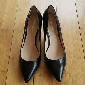 Nine West Kiera Leather Pump in Black
